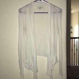 White cardigan